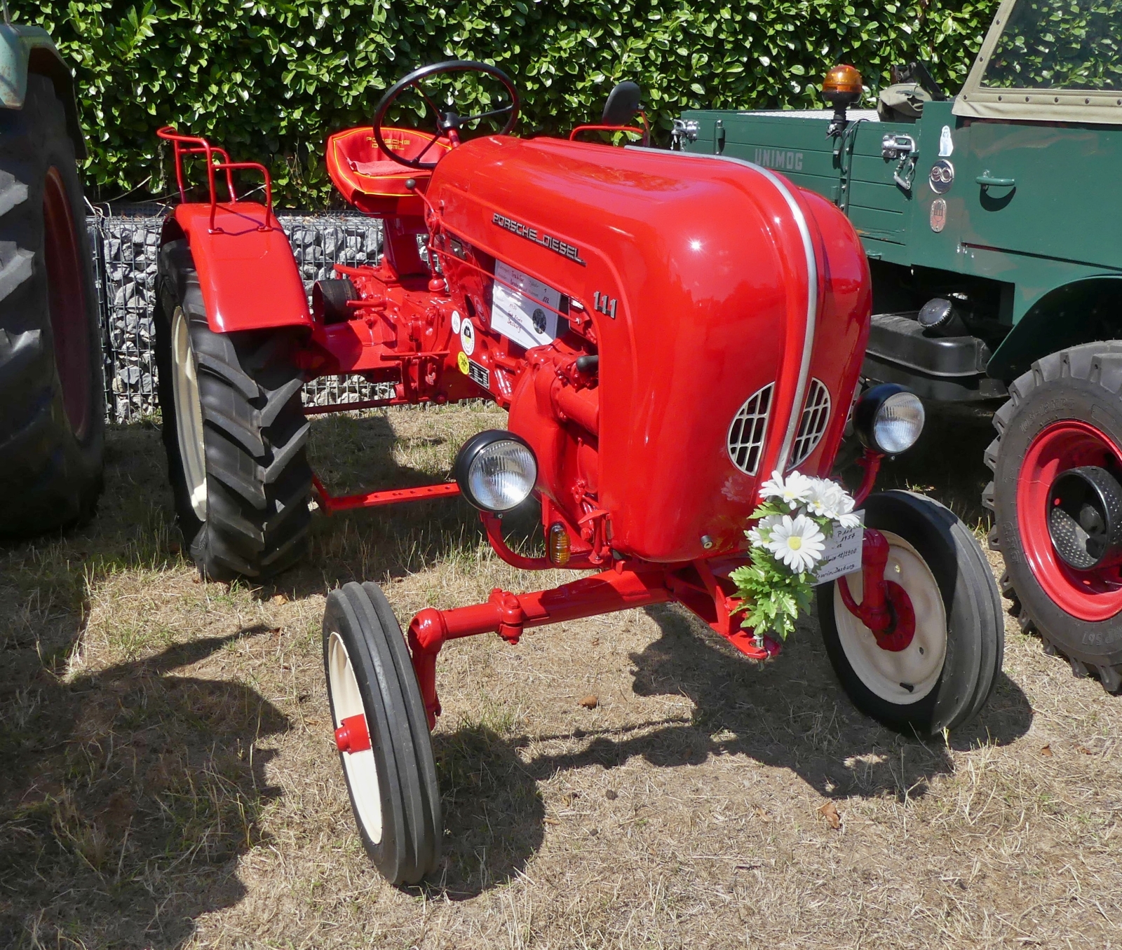 Porsche Diesel P111, BJ 1957. 12 PS, 1Zyl, war nach Nocher zum Oldtimertreffen gekommen. 23.08.2026