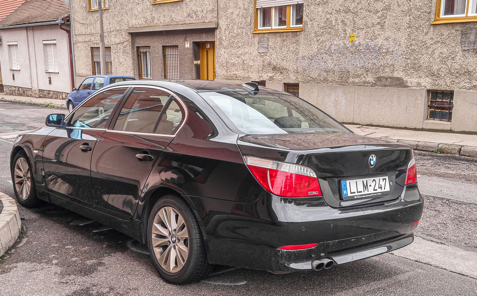 Rückansicht: BMW 5er E60. Foto: Juli, 2021.