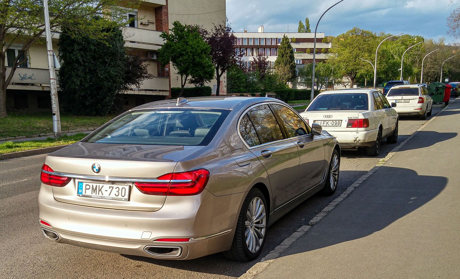 Rückansicht: BMW 7 G11. Foto: 04.2021.