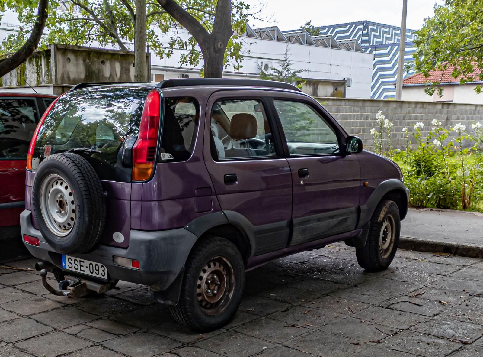 Rückansicht: Daihatus Terrios in Violet. Foto: 06.2023.