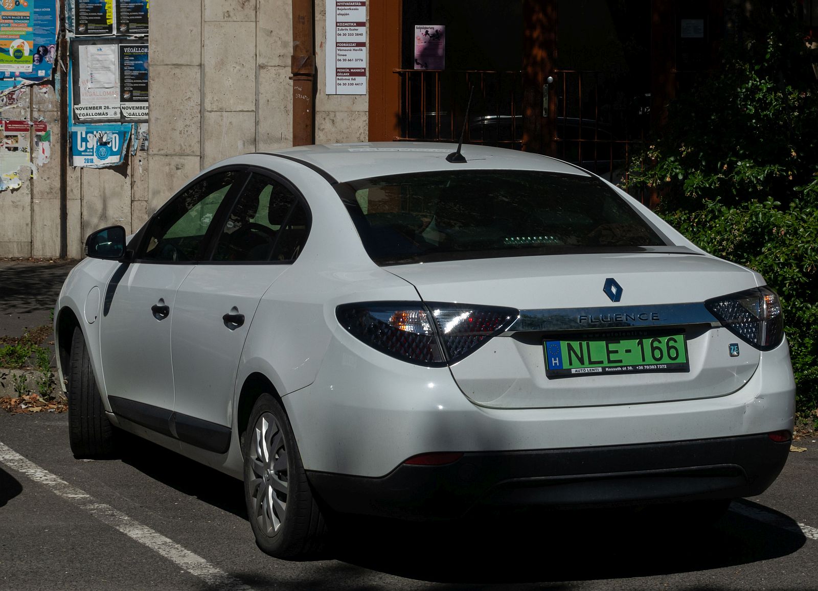 Rückansicht: Renault Fluence ZE, Electric. Foto: 08.2021.