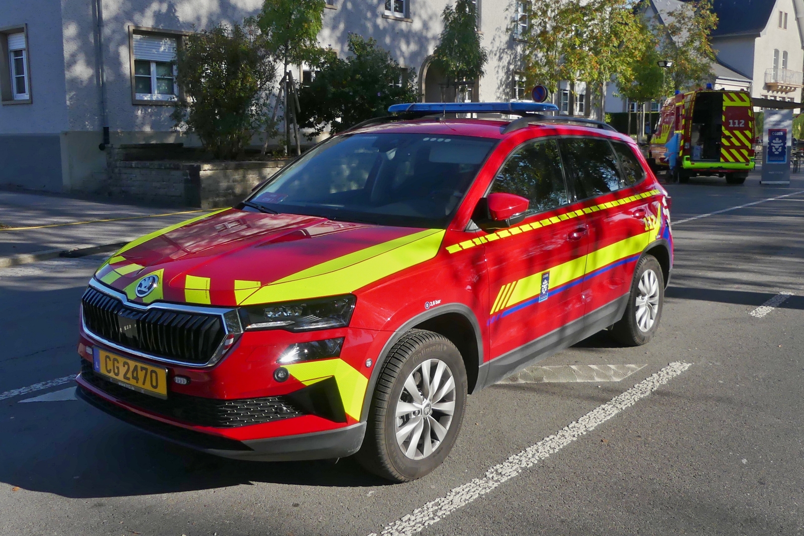 Skoda Karoq, des GCDIS, war am Tag des Zivilschutzes in Diekirch zu sehen. 27.09.2026