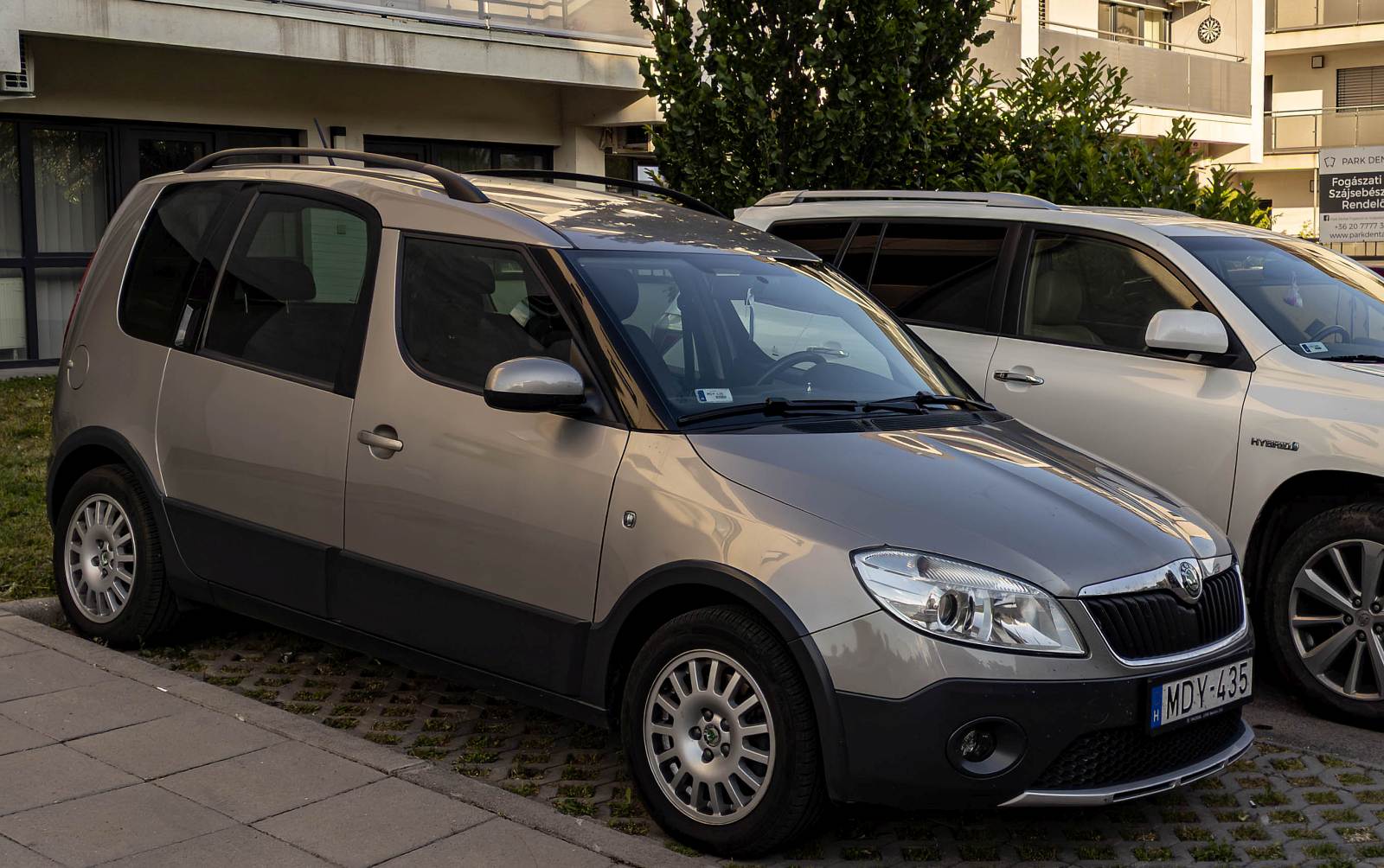 R ckansicht Seitenansicht Skoda Roomster Foto Oktober 2022 