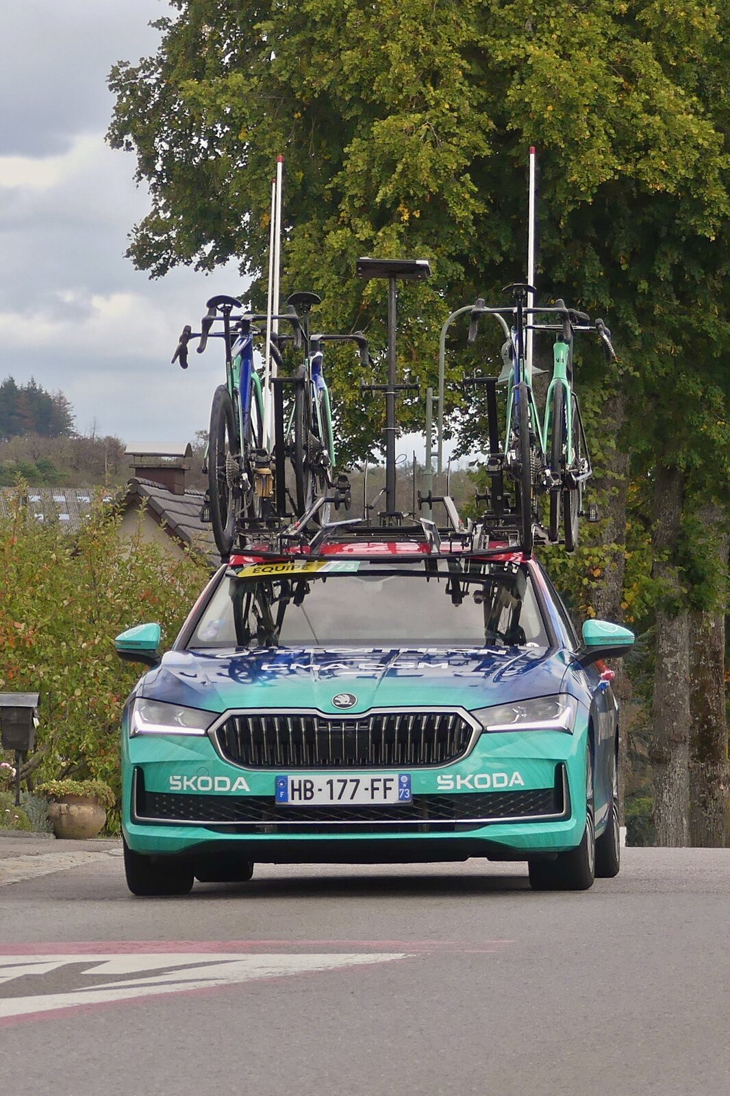 Skoda Superb, von Decathlon CMA CGM, aufgenommen bei der Skoda Tour de Luxembourg. 09.2026 