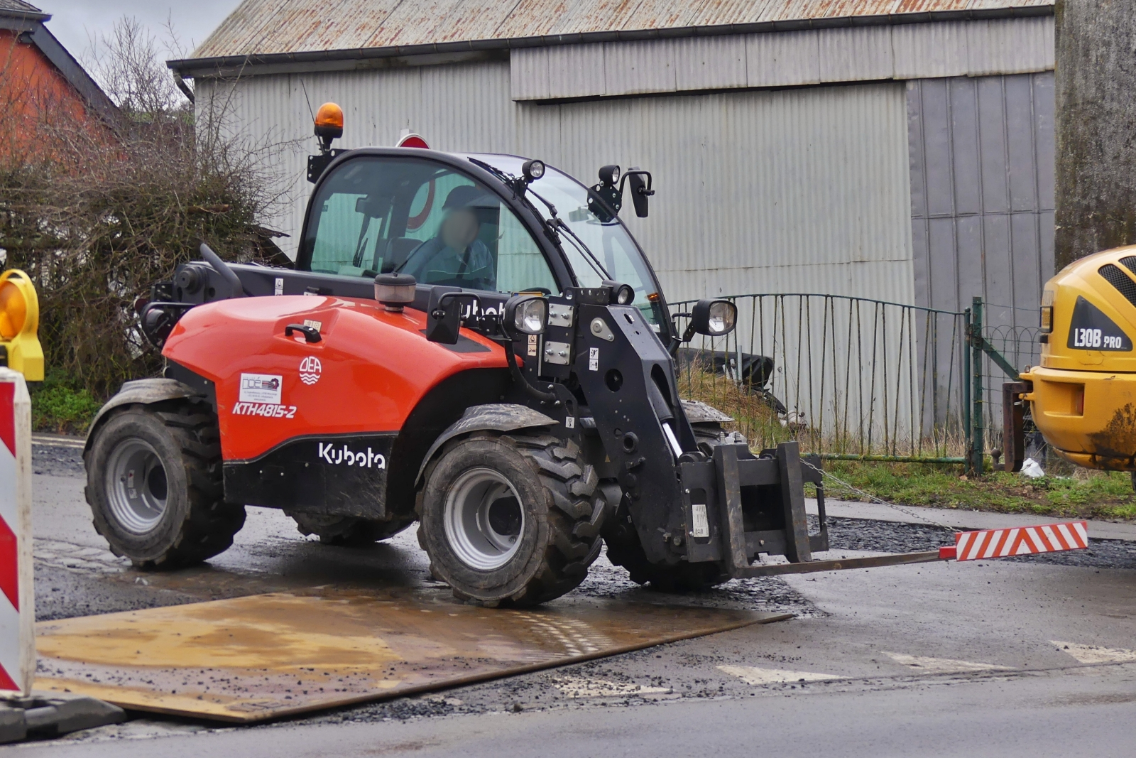 Teleskoplader Kubota KTH 4845-2, von dEA, aufgenommen an einer Baustelle. 02.2026