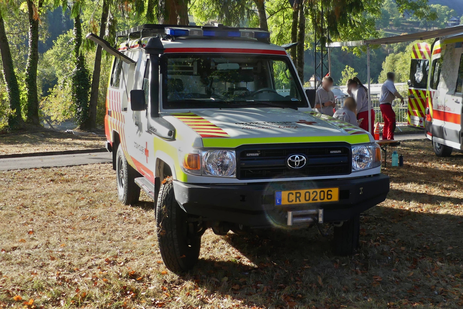 Toyota Land Cruiser, des Luxemburgischen Roten Kreuzes, war am Tag des Zivilschutzes in Diekirch vor Ort. 27.09.2026