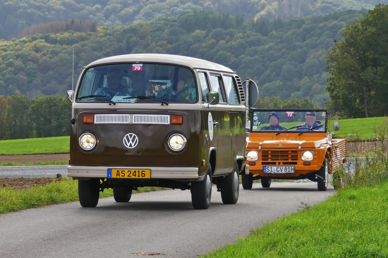 VW T2 aufgenommen bei der Luxemburg Classic Ralley. 29.09.2023