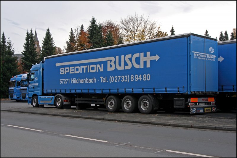 Actros 1848 der Spedition BUSCH aus Hilchenbach. (02.11.2008)