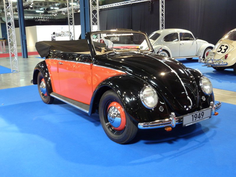 Auch das lteste Volkswagen Nachkriegs Cabriolet war am 04.10.08 bei 60 Jahre VW in Luxemburg ausgestellt. Typ 15A, Bj 1949, 1131ccm, 25 Ps, 100 km/h