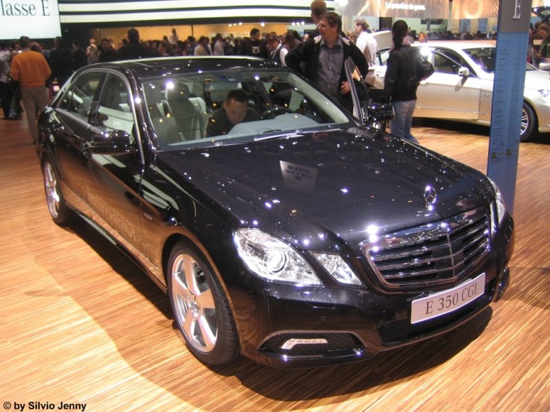 Auch Mercedes war mit einem grossen Stand (wenn ich mich nicht irre, sogar der Grsste) am Autosalon 2009 vertreten. Hier das Model E350 CGI