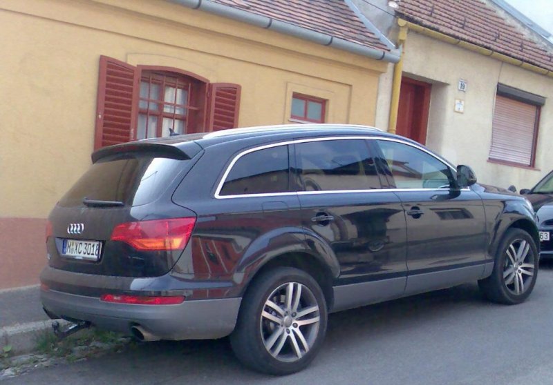 Audi Q7, Rückansicht.