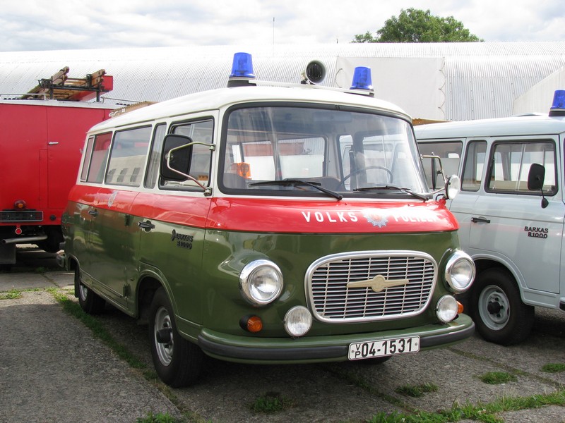 Barkas B 1000 als Verkehrsunfallbereitschaftswagen der VP beim Museumsfest des Blaulichtmuseums in Beuster 22.07.2009