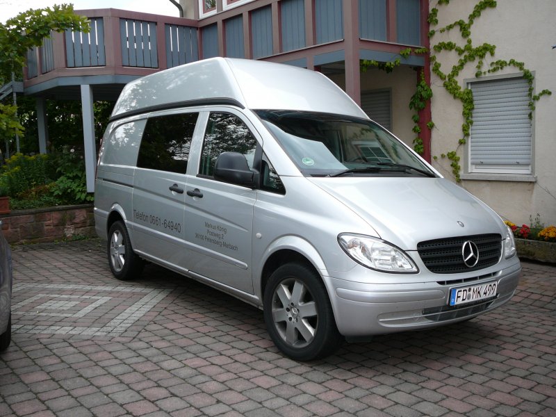 Bild 10000: Mercedes Benz Vito mit Hochdach, gesehen in 36100 Petersberg - Marbach