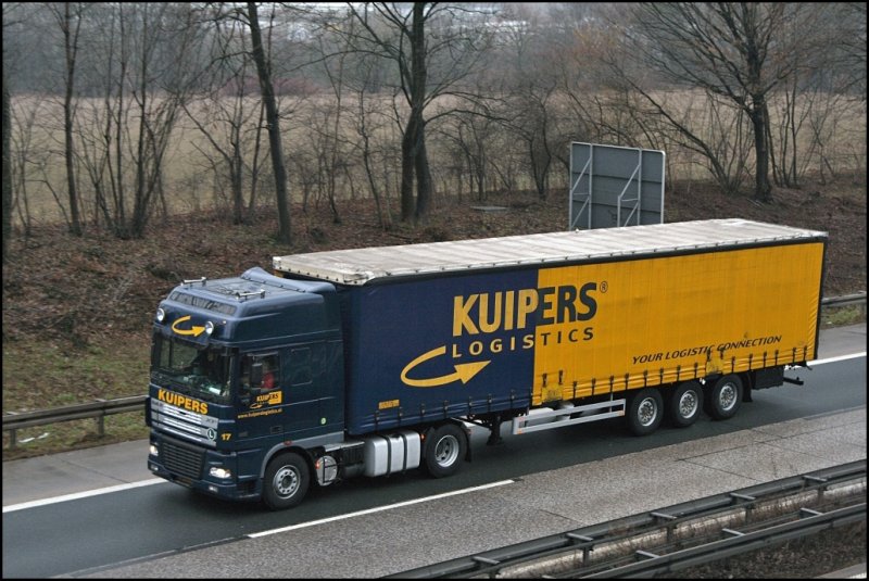 DAF XF380 der niederlndischen Spedition KUIPERS Logistics. (21.02.2009)

