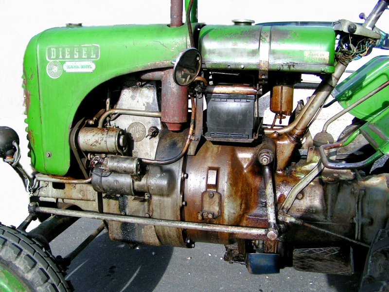Detail der Traktorfertigung aus dem Jahre 1958, Steyr Typ 80 (15er);08012