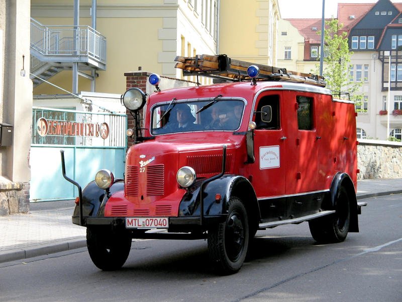 Ein Zittauer Phnomen Granit 27 war beim Feuerwehrumzug in Wurzen am 22.09.07 dabei