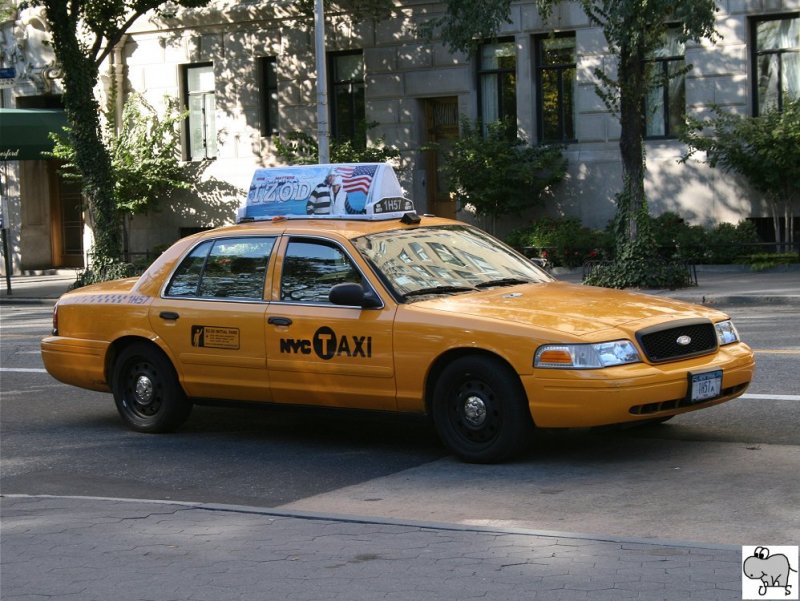 Ford Crown Victoria 1998  New York City Taxi  aufgenommen am 18. September 2008.