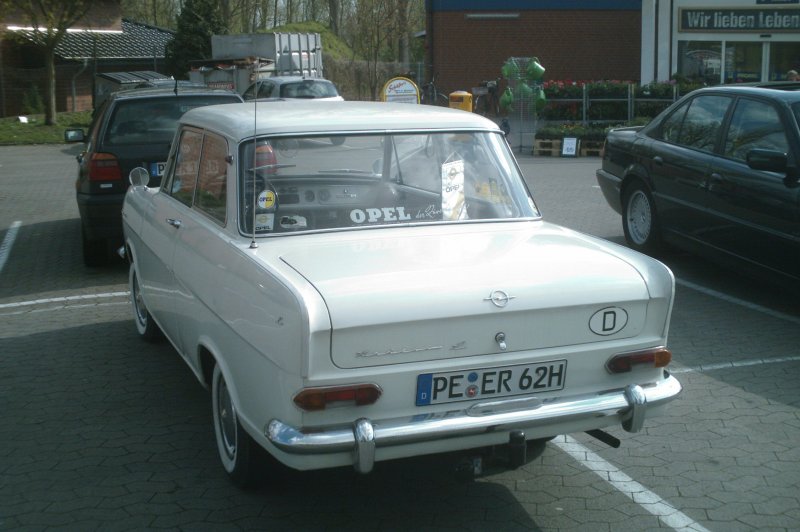 Heckansicht des Opel Kadett Bj. 1962