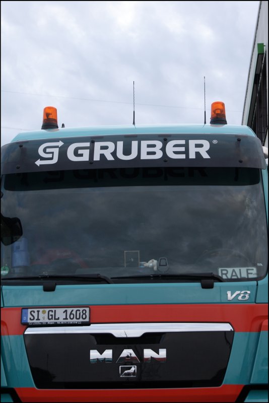 Impression des neuen MAN TGX 41.680 von GRUBER. (02.11.2008)