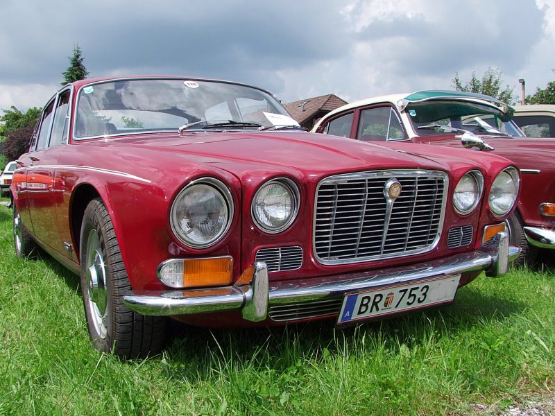 Jaguar-X16;Bj.1972,149PS nimmt bei der Oldtimerausstellung in Neukirchen/Vckla teil; 090705