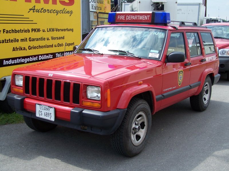 Jeep Cherokee des USAG Grafenwhr Fire Department.
Aufgenommen am 3.8.2007.