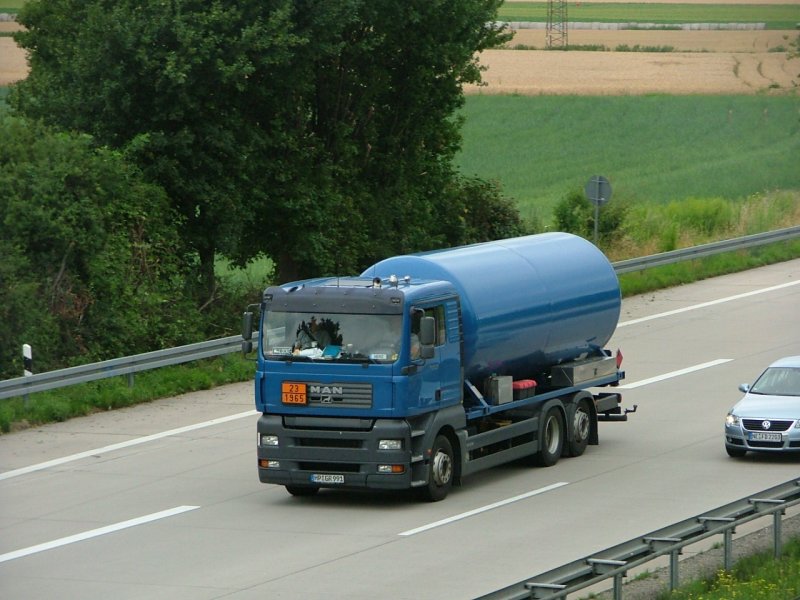 MAN TGA Gastransporter (10.07.09, Bensheim).