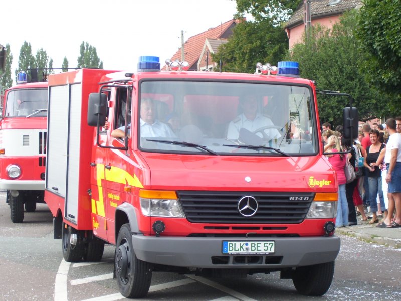 Mercedes-Benz 614D Lschfahrzeug der Freiwilligen Feuerwehr Burkersroda; 19.08.2007