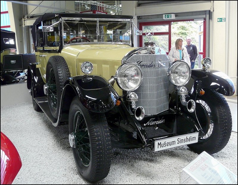 Mercedes Benz 630K, BJ 1928, 6 Zyl., 6240 ccm, 110 PS, mit Kompressor 160 PS ausgestellt im Auto & Technik Museum in Sinsheim. 01.05.08
