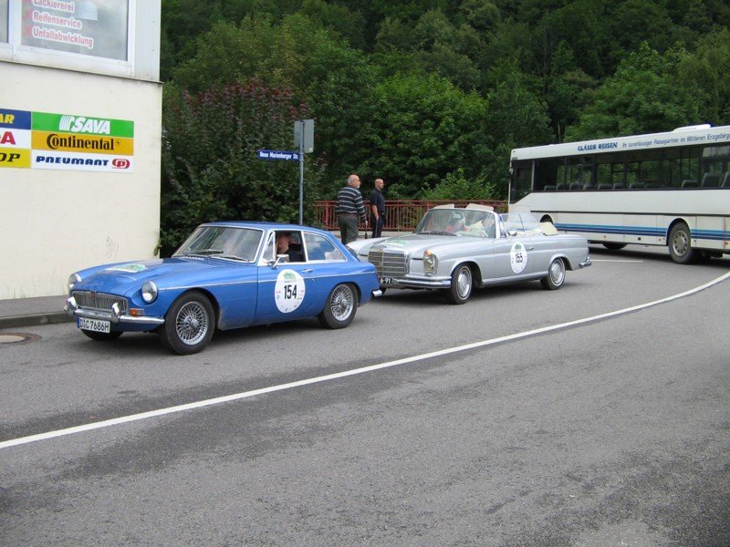 MG C GT und MB 280 Cabrio, Zschopau 17.08.07