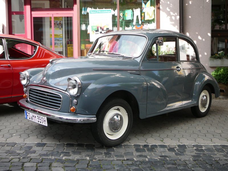 Morris Minor III (Baujahr 1959, 37 PS) anl. der Old- und Youngtimerausstellung in 36088 Hünfeld am 24.08.08
