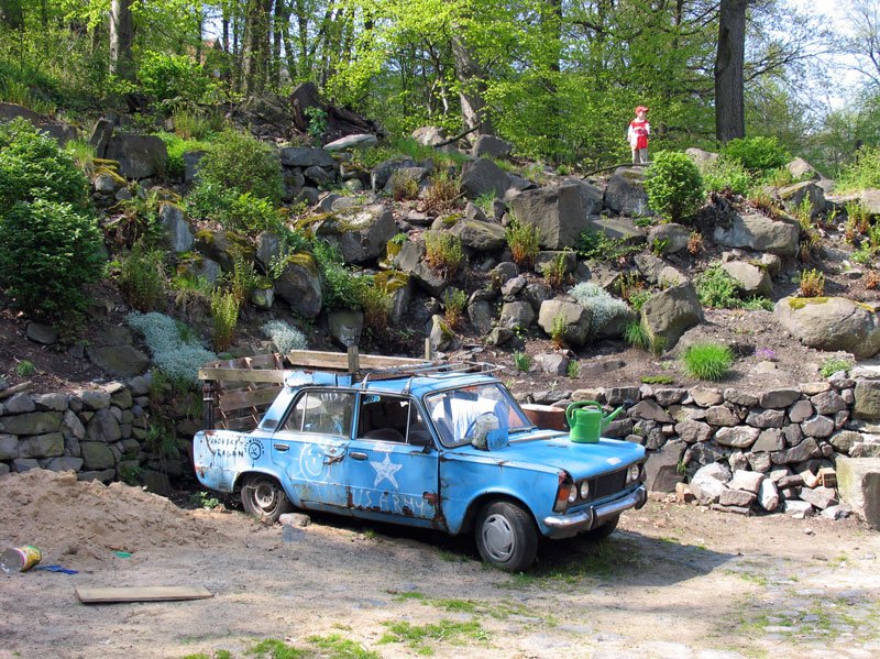 Nicht mehr im Ausliferungszustand befindet sich dieser Polski Fiat - gesichtet 25.04.2008 in der Nhe von Usti nad Labem (Aussig an der Elbe)
