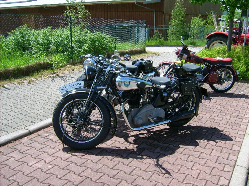 NSU 501 Motorad beim Oldtimertreffen in Auerbach Rebesgrn