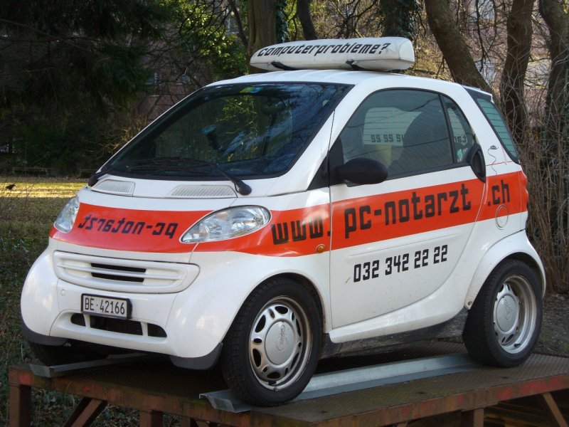 SMART - Werbesmart BE 42166 des pc-notartz in Nidau am 16.02.2008