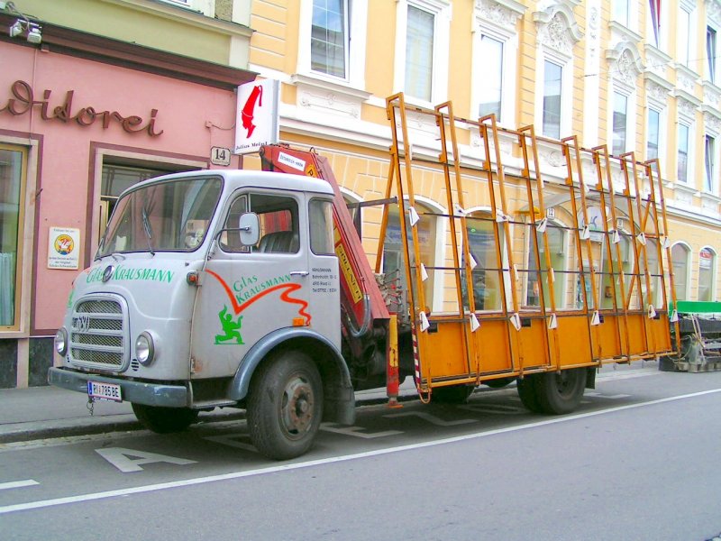 Steyr680, ist noch immer im Einsatz fr eine Glaserei; 070727