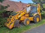 =JCB-Baggerlader 3CX gesehen in Langenbieber in Juni 2026