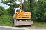 Strabag Liebherr 918 Compact am 24.06.18 in einen Wald bei Nürnberg