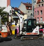 =Bobcat 335 von ULRICH-Bau steht im Juli 2018 in Fulda