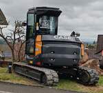 =Case CX 100 E steht auf einer Baustelle in Petersberg-Marbach, 04-2026