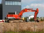 RH 6-20 von O&K steht auf einer Baustelle in 36088 Hünfeld, September 2014