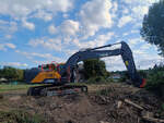 Volvo EC 230 Raupenbagger in Gera auf einer Baustelle. Foto 07.09.25
