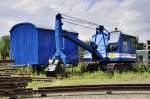 gut erhaltener kleiner Bagger im Feldbahnmuseum Frankfurt/M, ich glaub WEMAG hie er, 12.08.2010