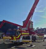 /  Liebherr LTM 1070-4, Autokran des CGDIS, Traglast 50 t, Reichweite ca 50 m, Allradlenkung, war beim Tag des Zivilschutzes in Diekirch zu sehen.