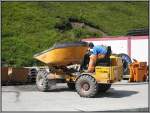 Ein Dumper Typ 2000 HR des Herstellers Robert Aebi AG im Einsatz auf der Kleinen Scheidegg in der Schweiz.
