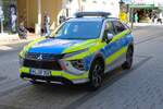 Mitsubishi Eclipse Cross Hybrid FustW der Stadtpolizei Hanau am 14.04.26 in Hanau