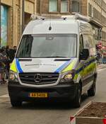 Mercedes Benz Sprinter, des luxemburgischen Zoll, nahm an der Militrparade in der Stadt Luxemburg teil.