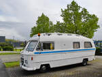 Dieses Wohnmobil Mercedes-Benz L206D Orion II war Mitte April 2024 in Hattingen abgestellt.