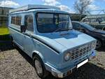 Das Wohnmobil eines britischen Freundes auf der Basis eines Leyland Sherpa aus dem Jahr 1975. Der 'Sherpa' wurde von 1974 bis ins Jahr 1981 auch unter der Markenbezeichnung  Morris Sherpa verkauft. Das Modell war als geschlossener Lieferwagen, Kleinb ...