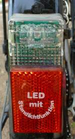 Fahrrad Rücklicht LED mit Standlichtfunktion 01,09,2012