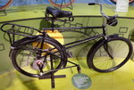 Woerner-Fahrrad von 1936, kettenloser Antrieb durch auf das hinterrad wirkenden Hebelmechanismus, NSU-Museum, Sept.2014