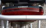 Fahrradrcklicht mit LED der Marke CORDO in den NL aufgenommen am 29.06.2012